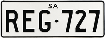 historic R and S number plates