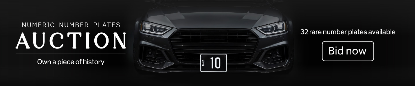 Numeric number plates auction - 32 rate number plates available